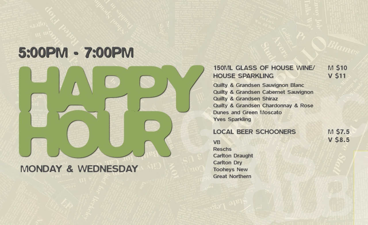 Monday Happy Hour