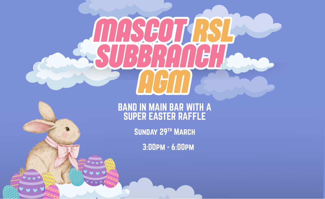 Mascot RSL Sub-Branch Easter Raffle